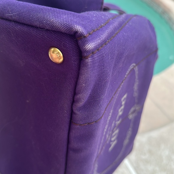 Beautiful RARE purple denim PRADA Canapa 3400 retail! - Picture 6 of 10